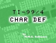 CHAR DEF - (BY M.M.G. SOFTWARE)