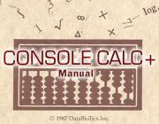 CONSOLE CALC+ (AKA TI-PLANNER) - MANUAL