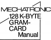 128KBYTE GRAM-CARD - MECHATRONIC - MANUAL (ENG)