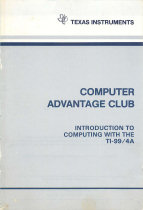 Introduction To Computing With The TI-99/4A