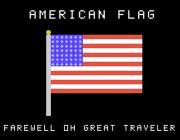 AMERICAN FLAG WITH ANTHEM AND FAREWELL TRAVELER (XB)