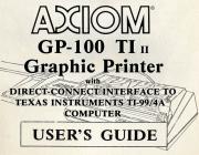 AXIOM - GP-100 TI II GRAPHIC PRINTER INTERFACE - MANUAL (ENG)