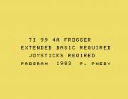 FROGGER - (BY P. PHEBY) - ENGLISH VERSION